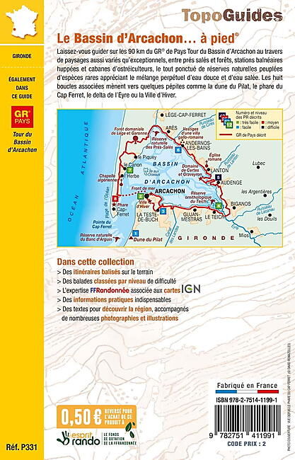 FFRP - P331 LE BASSIN D'ARCACHON A PIED FFRP