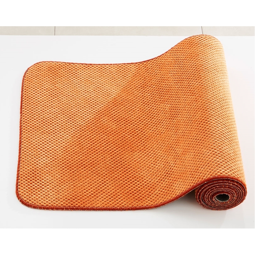 Tapis cuisine microfibres orange 46 x 140 cm