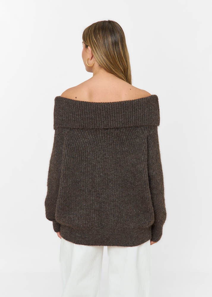 Nina trui choco bruin