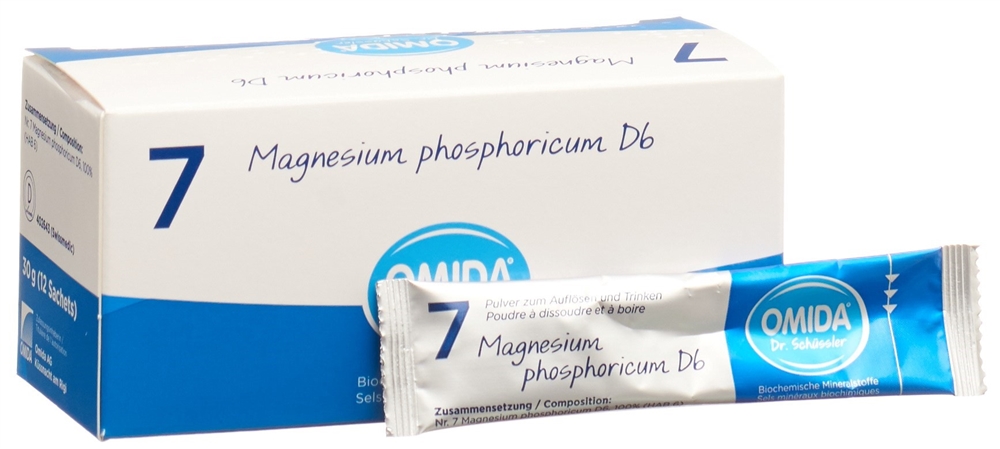 Omida Nr7 Magnesium phosphoricum 6 D<br>12 Stück, Beutel, Pulver