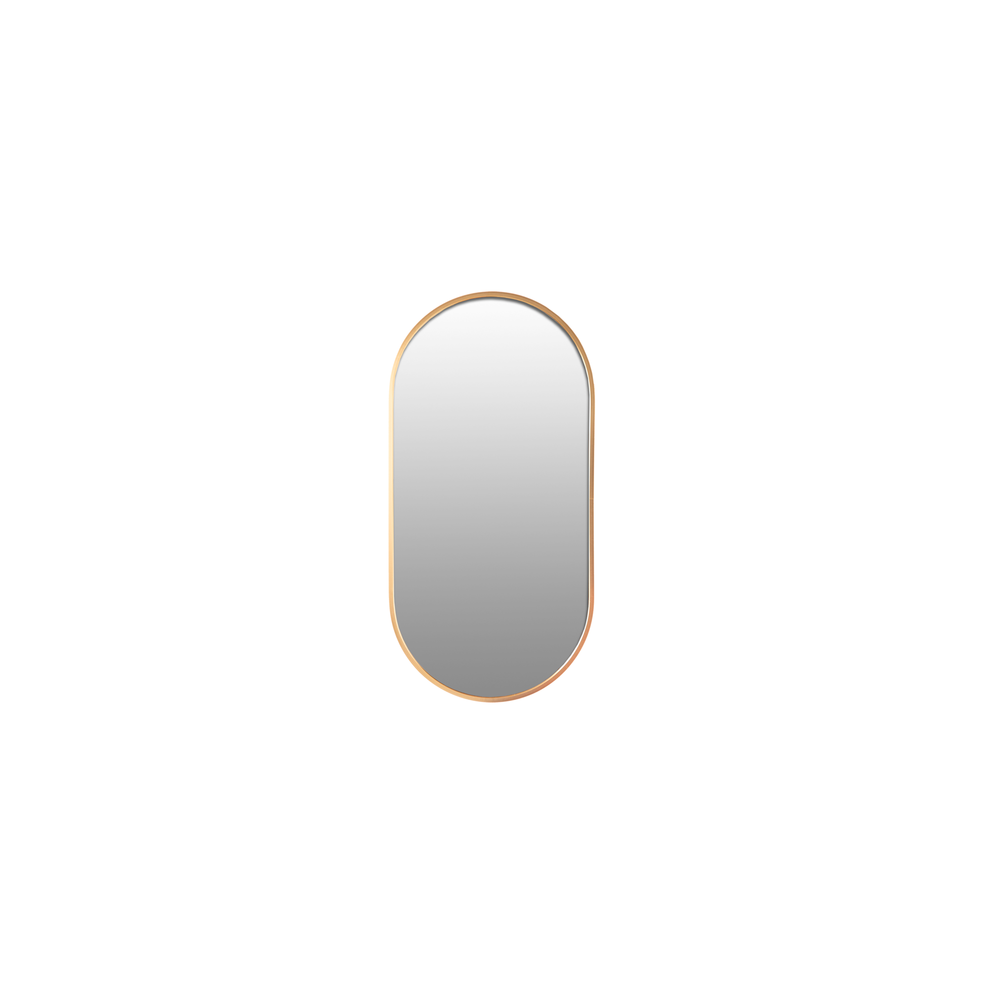 Spiegel ovaal 30x60 - goud
