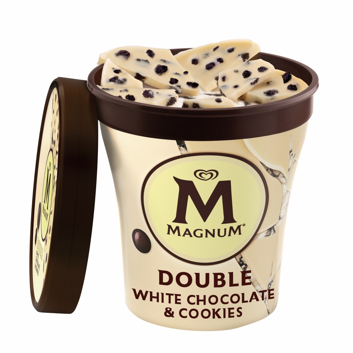 GELADO MAGNUM PINT WHITE CHOCOLATE E COOKIES 440ML