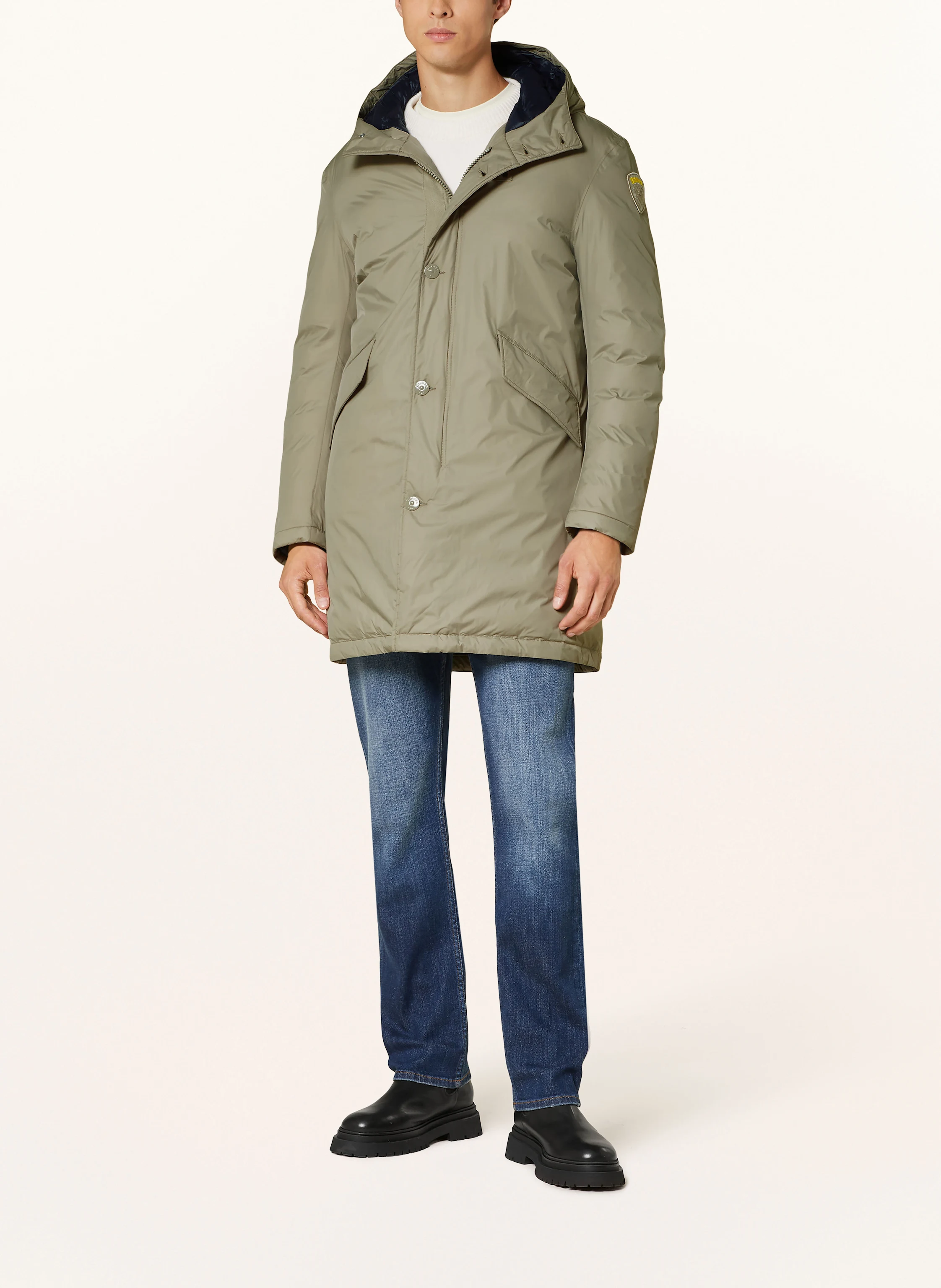Blauer Jacke