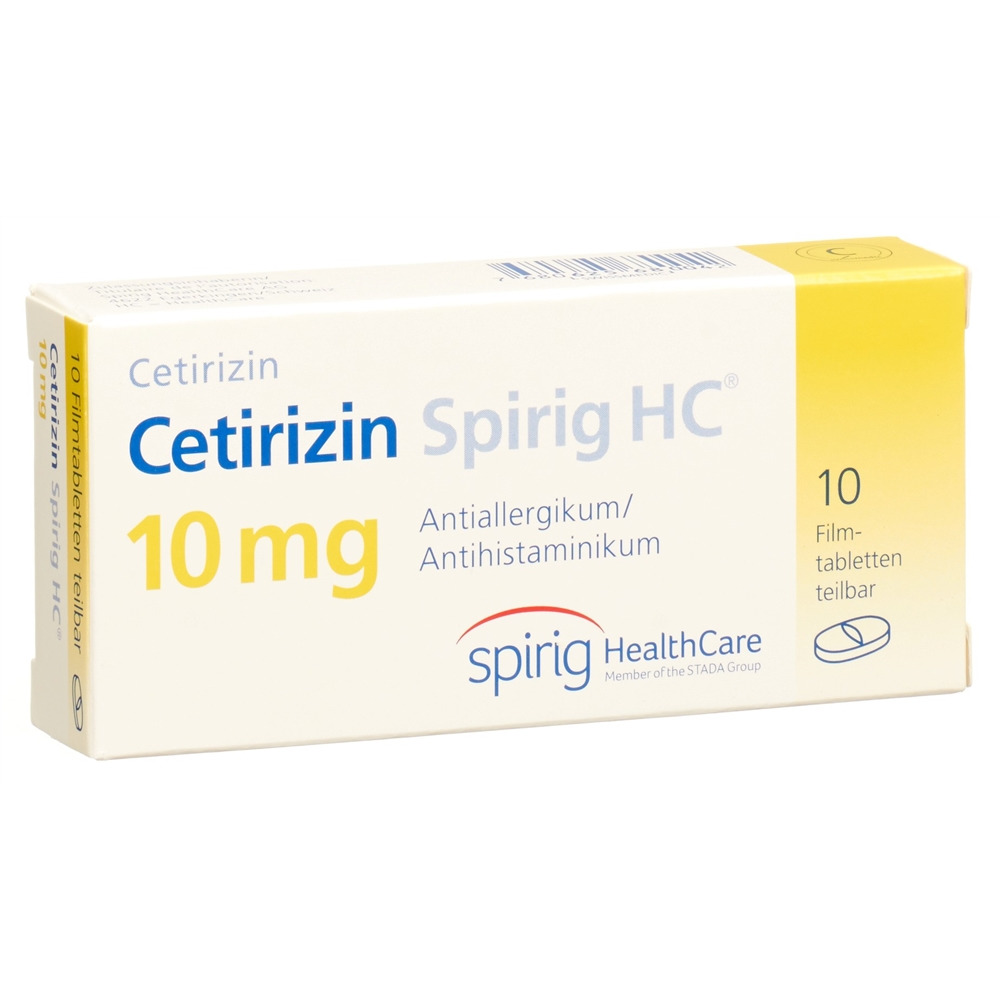 CETIRIZINE Spirig HC Filmtabl 10 mg Blist 10 Stk