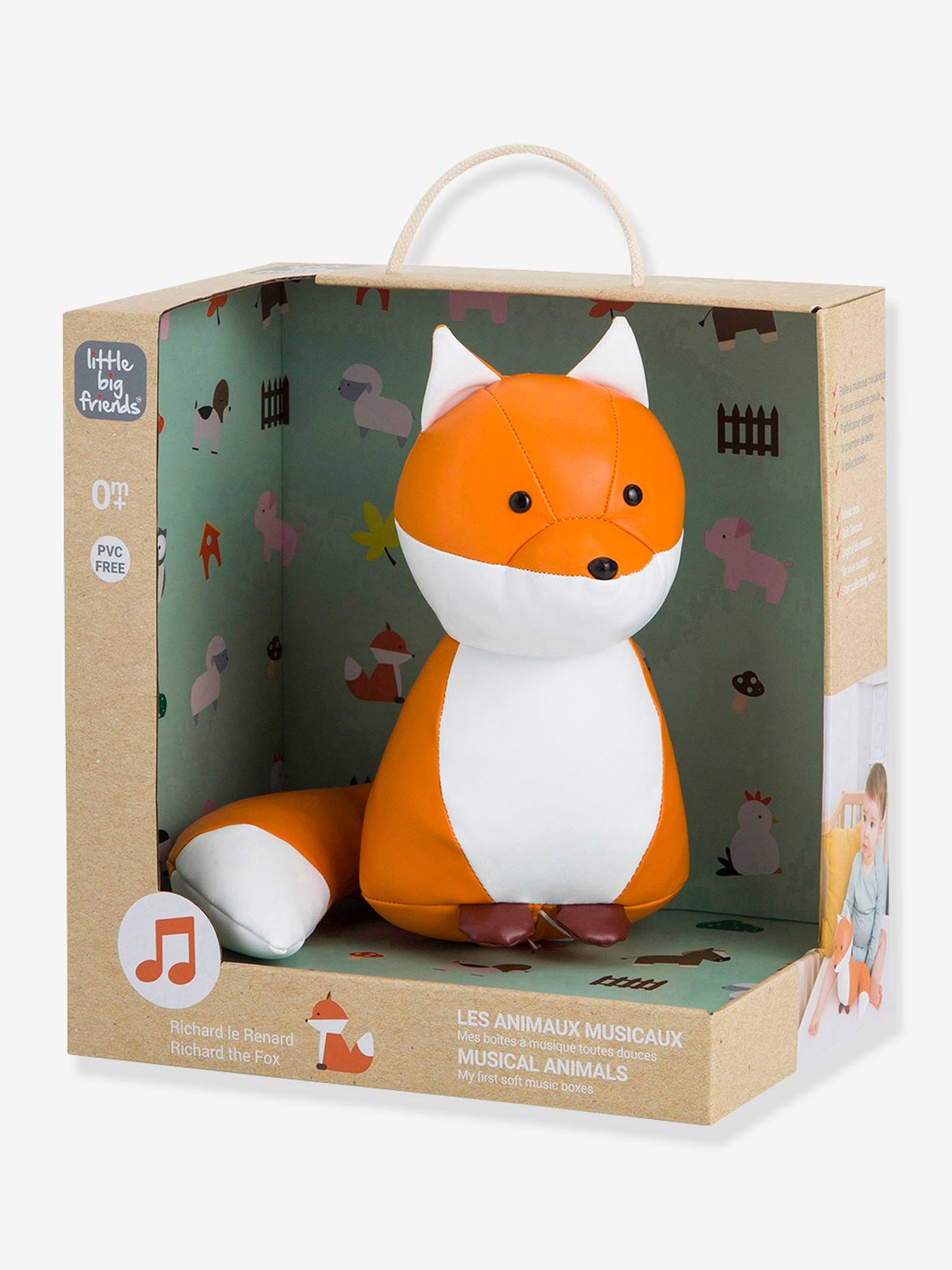 Caixa de Música Amarela Richard the Fox BABY TO LOVE