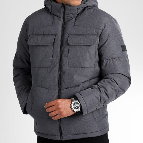 Doudoune Capuche Brady 12212233 Gris Anthracite
