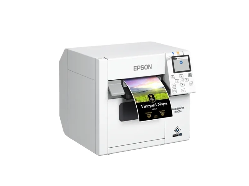 Epson ColorWorks CW-C4000E (BK) - Etiketprinter - farve - blækprinter - Rulle (10,2 cm) - 1200 x 1200 dpi - op til 100 mm/sek. (mono) / op til 100 mm/sek. (farve) - USB, USB vært - skærer