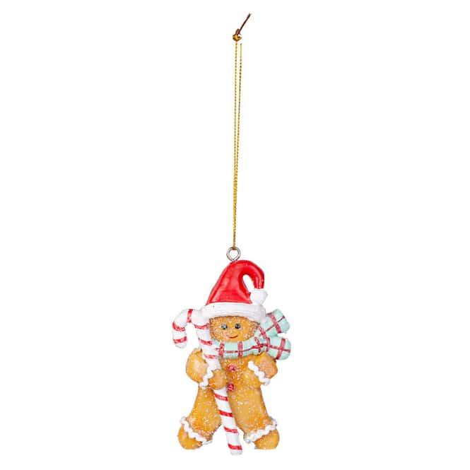 Dekohänger - Lebkuchenfigur - aus Polyresin - ca. 6,5 x 2,5 x 10 cm - 1 Stück