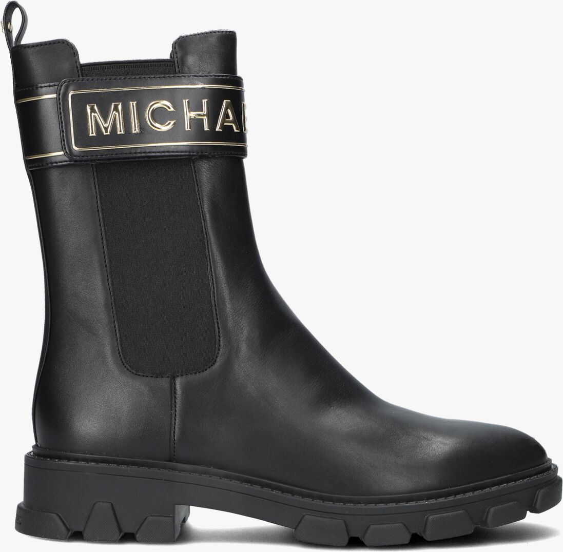 MICHAEL KORS zwarte michael kors chelsea boots ridley strap chelsea