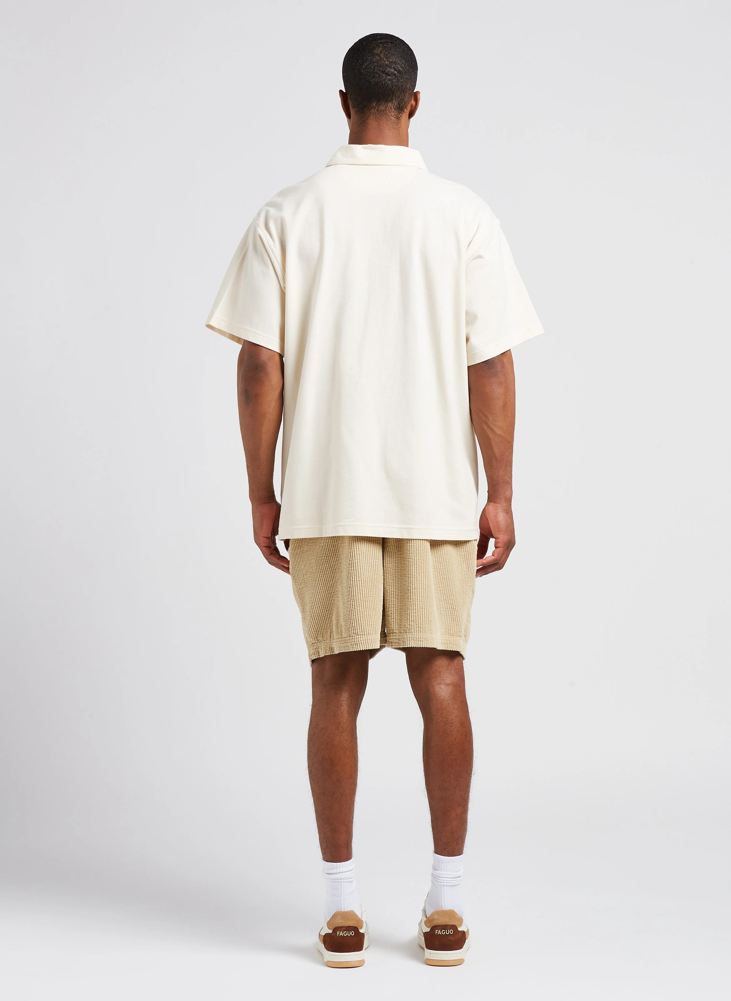 Polo ample en coton| Beige