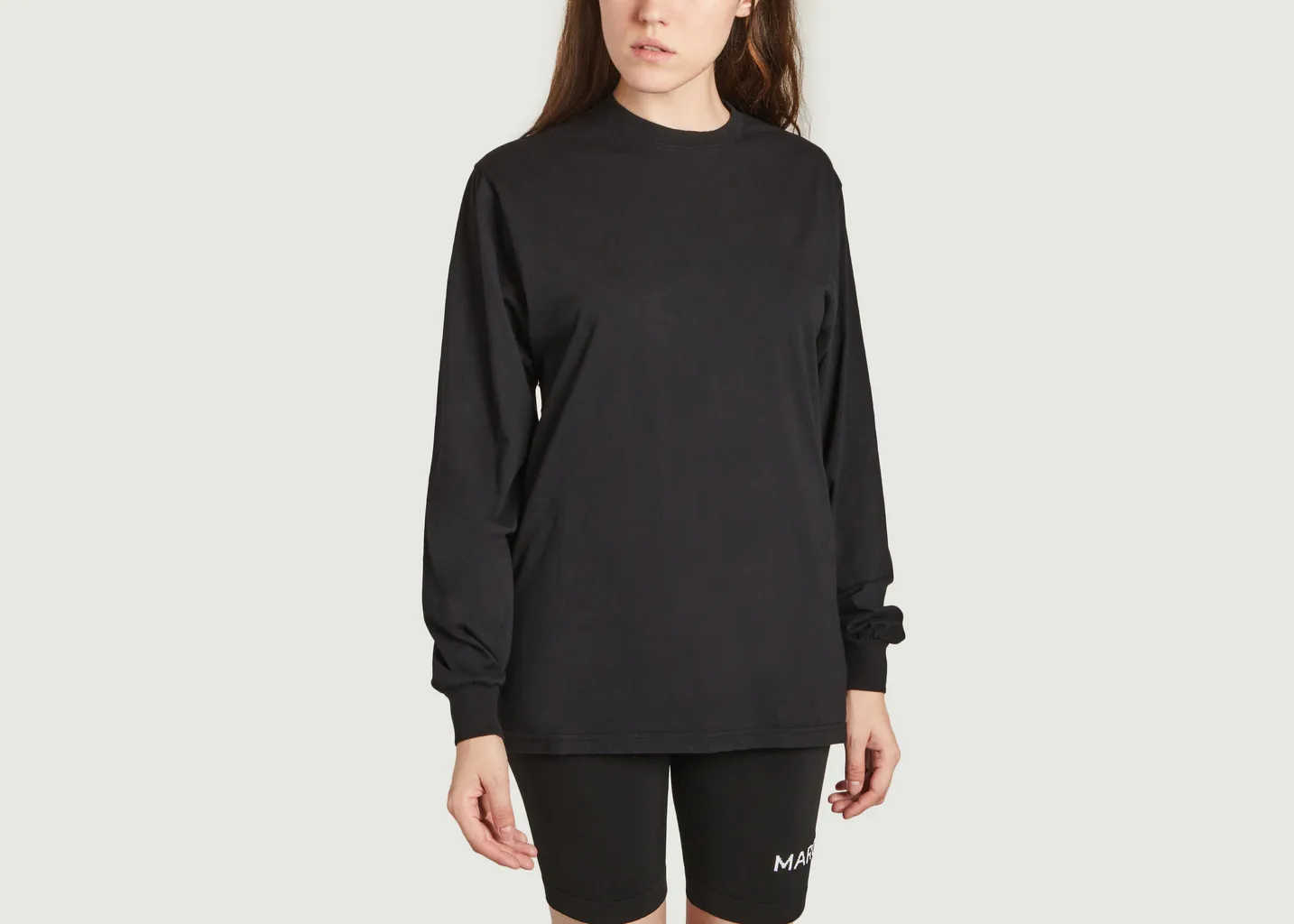 T-shirt à manches longues oversize en coton bio Colorful Standard
