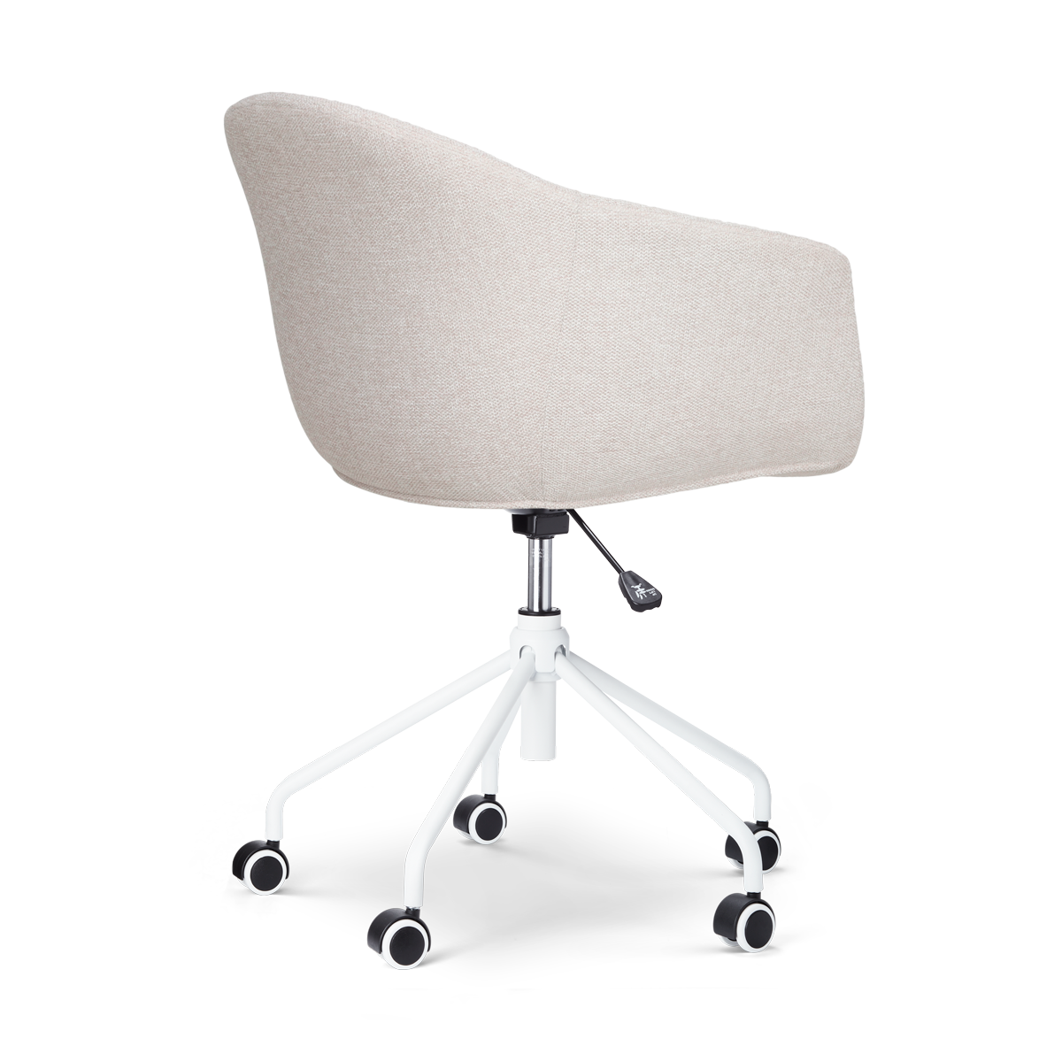 Bureaustoel Nout-Otis beige - wit onderstel