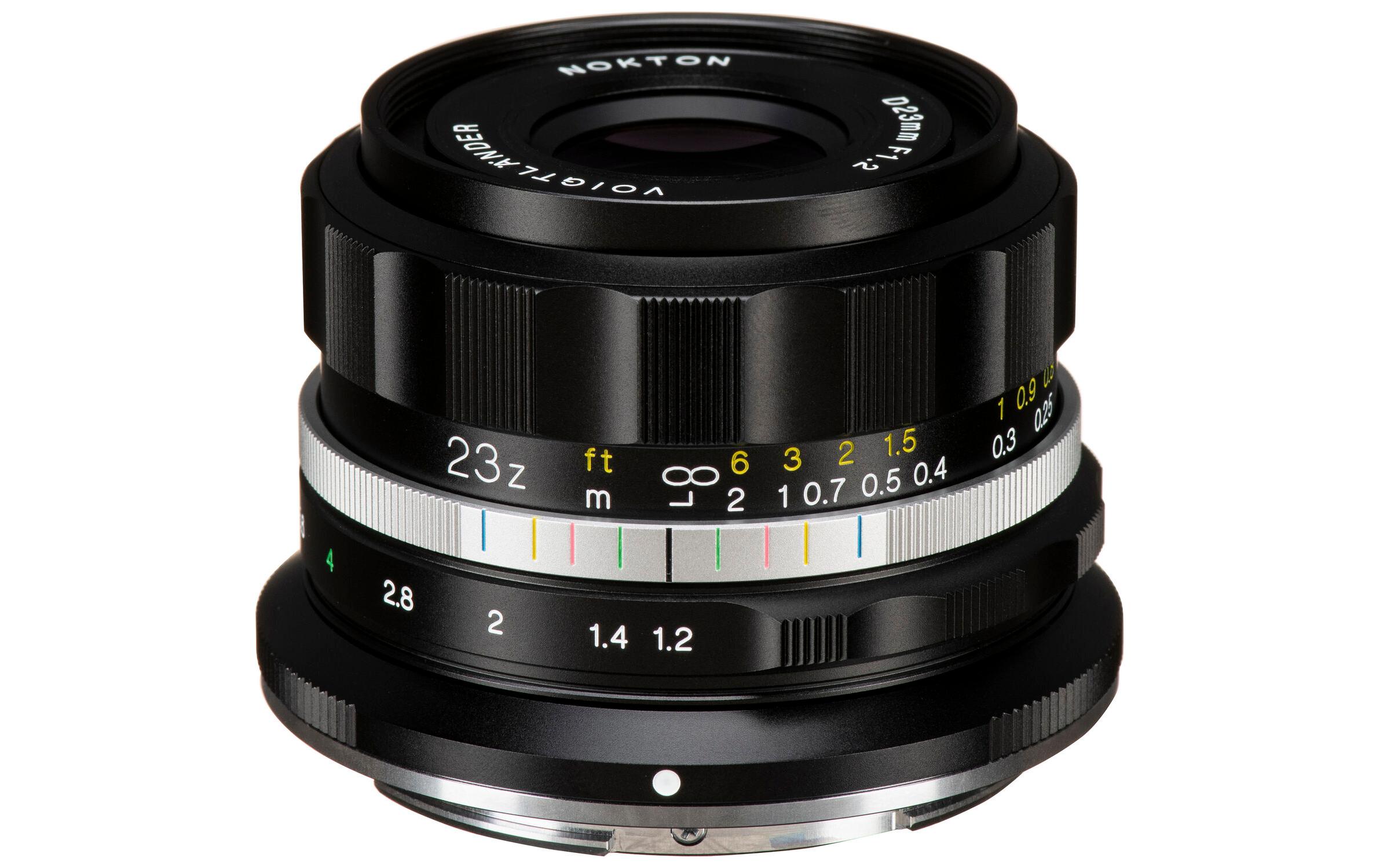 Festbrennweite D23mm F/1.2 Nokton – Nikon Z<br>Standardobjektiv mit manuellem Fokus und grosser Blendenöffnung