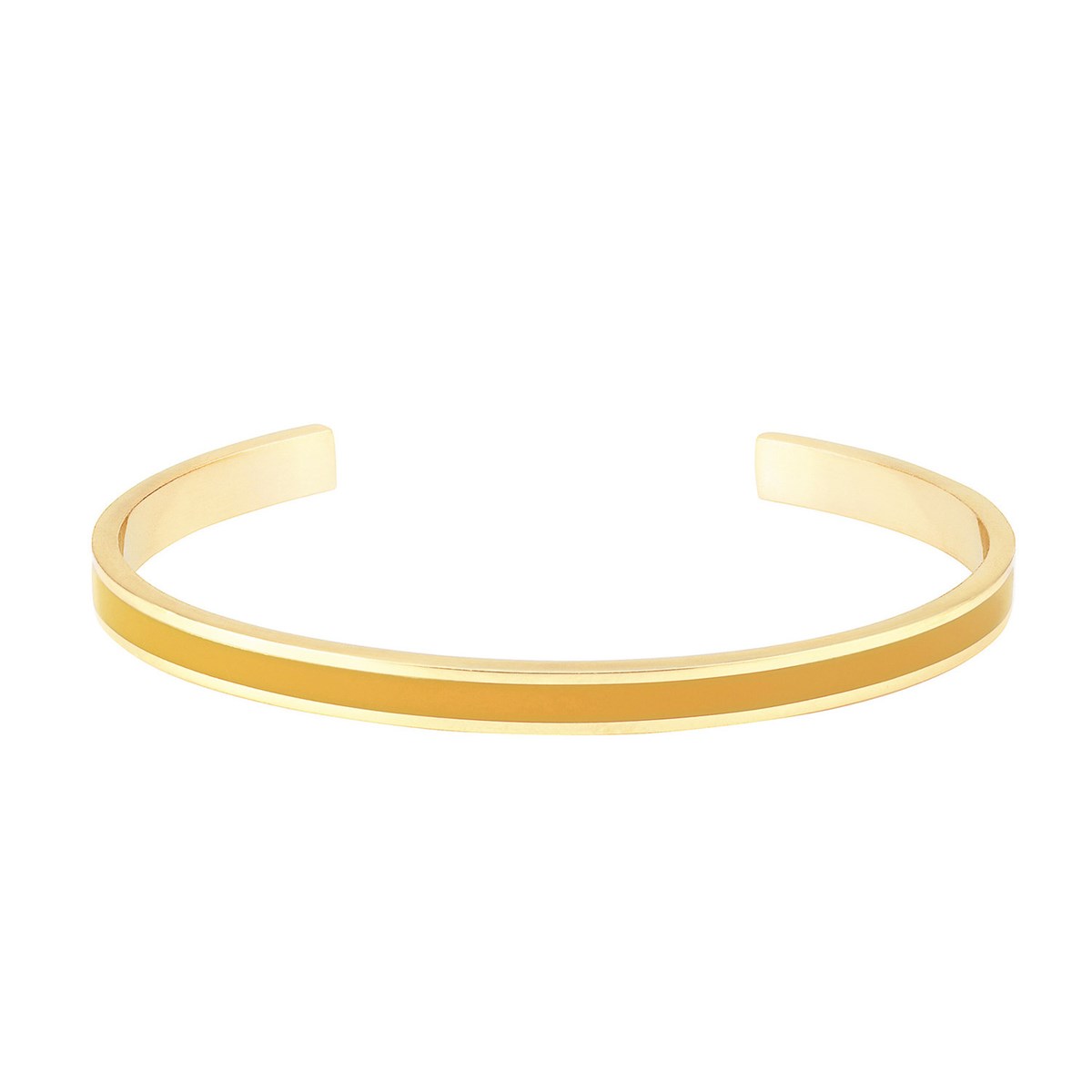 Bracelet jonc ouvert Bangle Up safran
