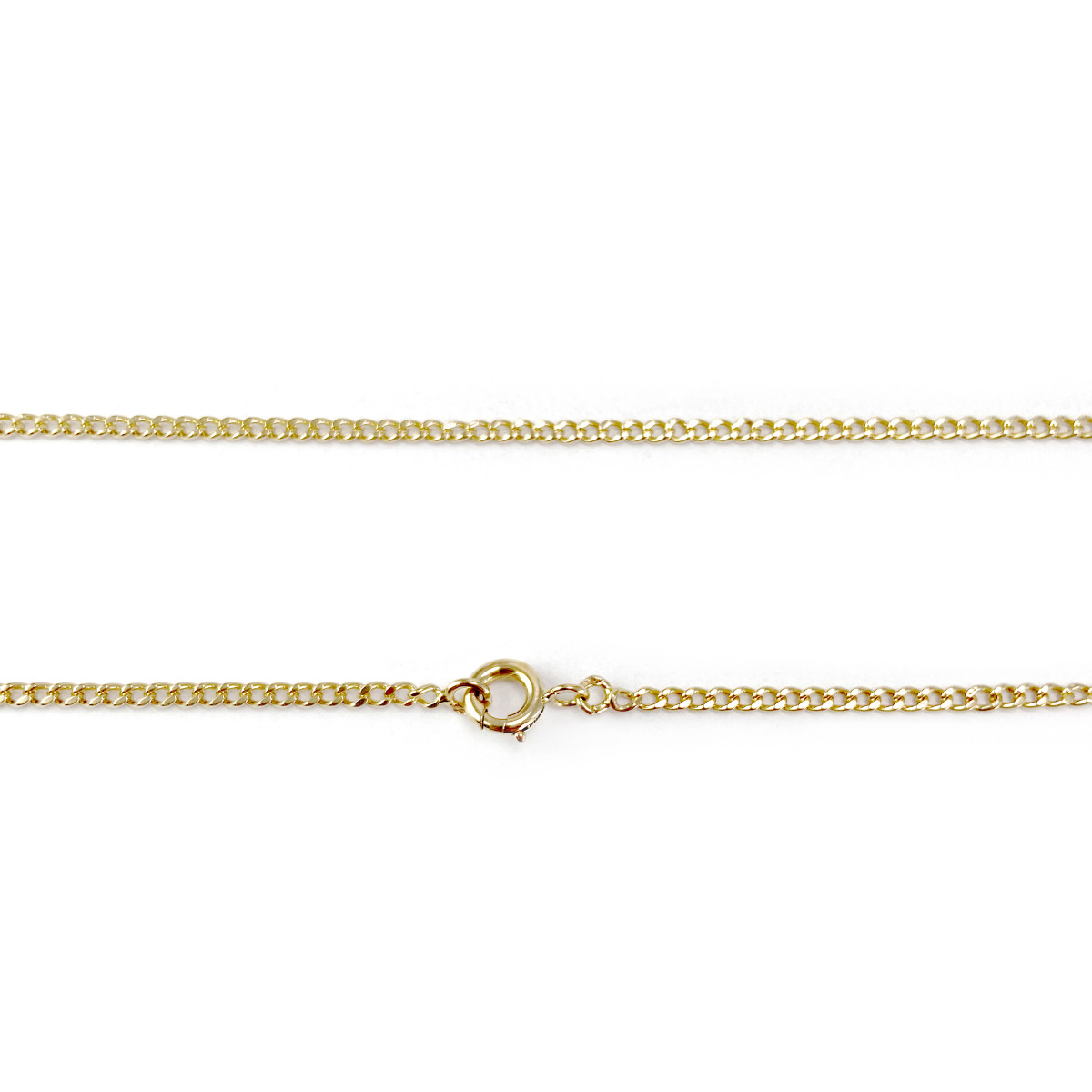 Chaine d'occasion or 750 jaune maille gourmette 55.5 cm