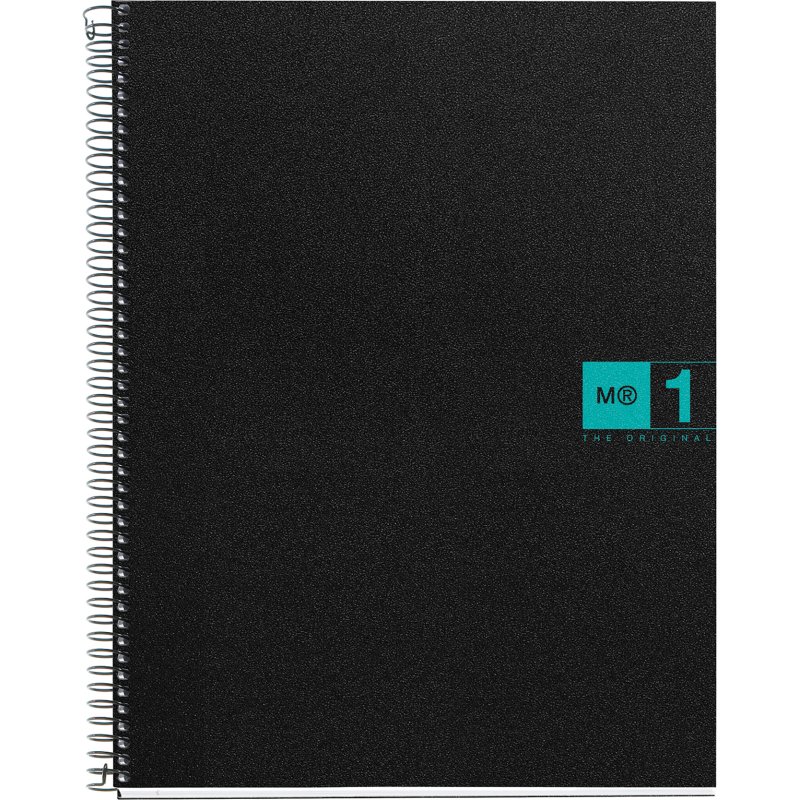 Notebook The Original, Couverture souple, A4, quadrillage 5x5 mm, 80 feuilles de 1 couleur, Miquelrius, Turquoise.