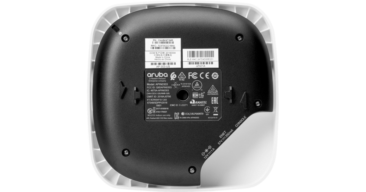 Hewlett Packard EnterpriseInstant On AP11 Bundle Base WW (R6K61A) access point  (Wit, Incl. 48V adapter, Wi-Fi 5 2x2)