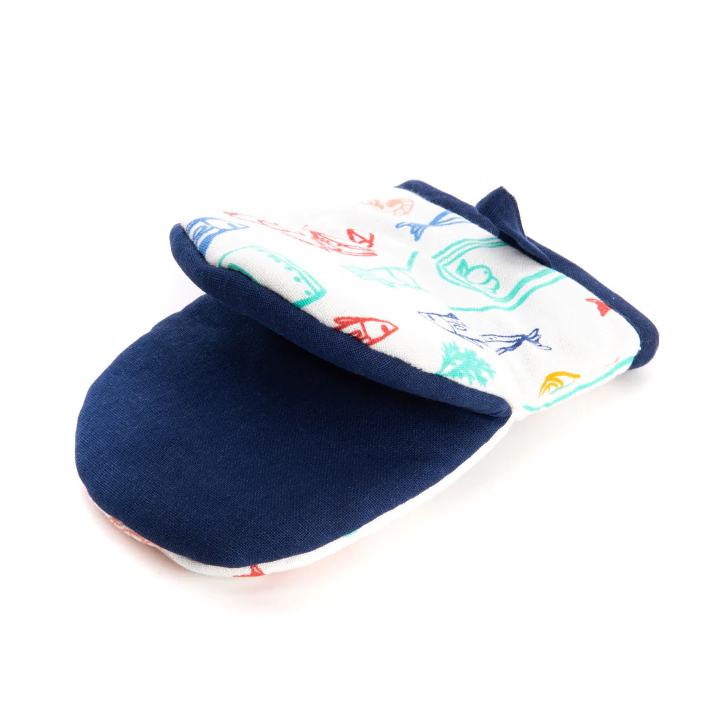 Lot tablier, gant et manique Ariel Amadeus