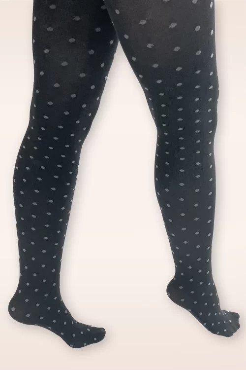 Pamela Mann Bamboo Spot gebreide maillot in donkergrijs