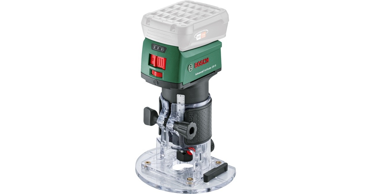 BoschAccufreesmachine AdvancedTrimRouter 18V-8 bovenfrees  (Groen/zwart, POWER FOR ALL ALLIANCE, Accu en oplader niet inbegrepen)