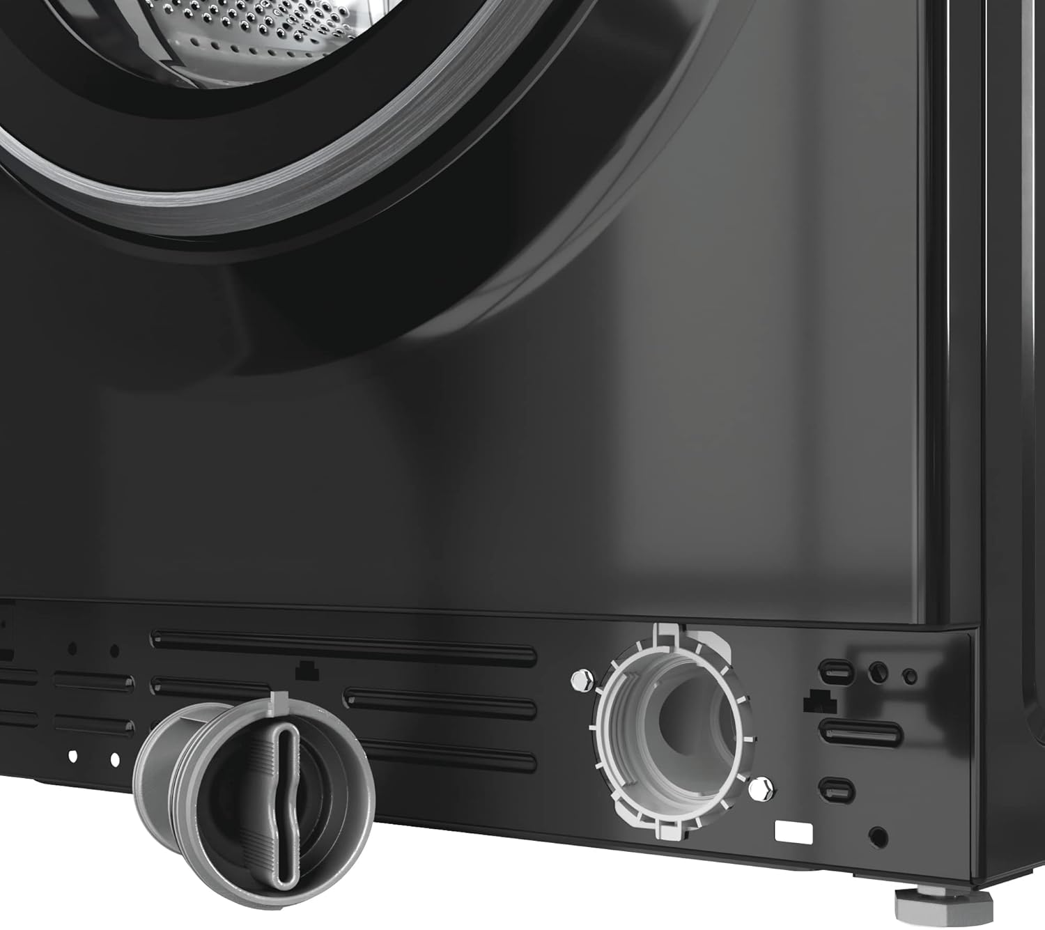 Bauknecht W9 S6300 A Waschmaschine Frontlader / 9kg / EEK A/Kurz 30 / Kurz 45 / Kraftvolle Fleckenentfernung/Anti-Allergie-Programm/Wolleprogramm/Schwarz/Langlebiger Inverter-Motor