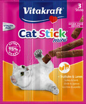 Vitakraft Cat Stick Mini - Kattensnack - 18 Gram - kalkoen