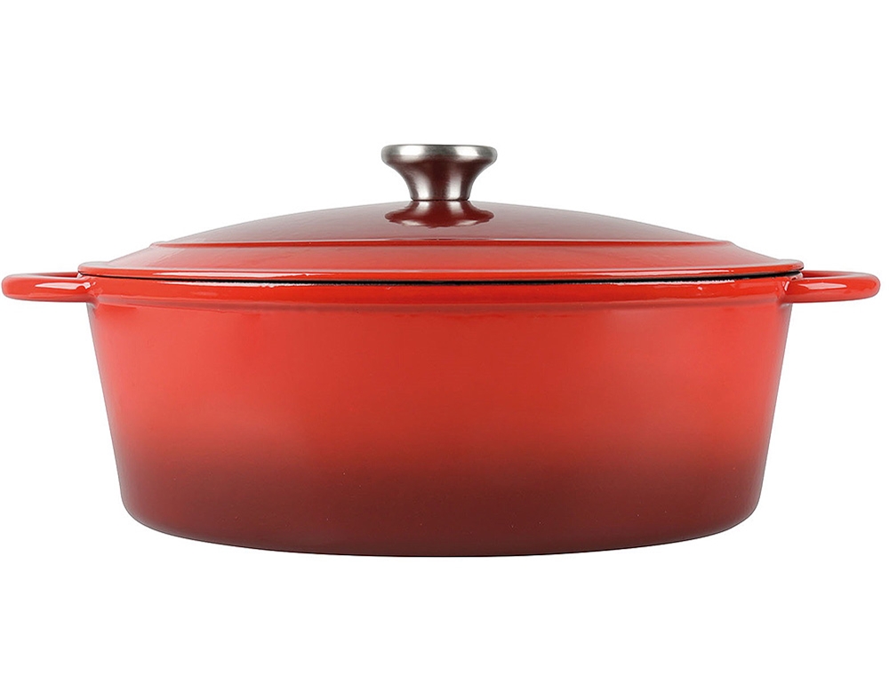 CAÇAROLA FERRO FUNDIDO ACTUEL VERMELHO 6.5 L