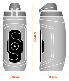 Bidon Fidlock Twist Simple 590ml   connecteur de bouteille noir
