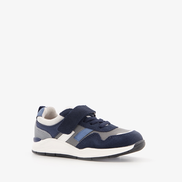 TwoDay leren jongens sneakers met blauwe details