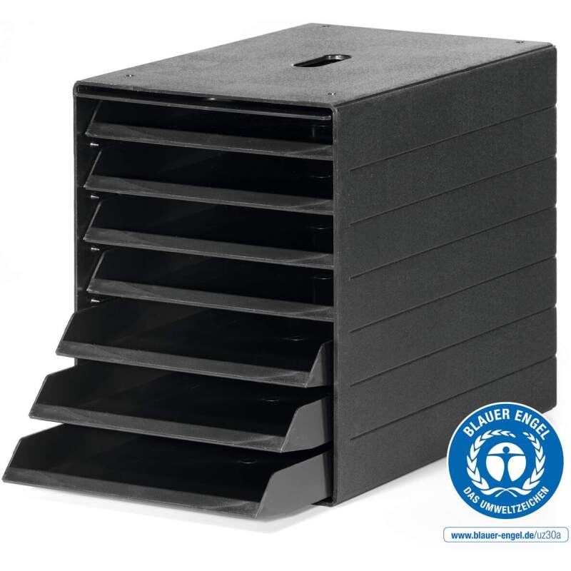 Module de classement Durable Idealbox plus 7 tiroirs noir