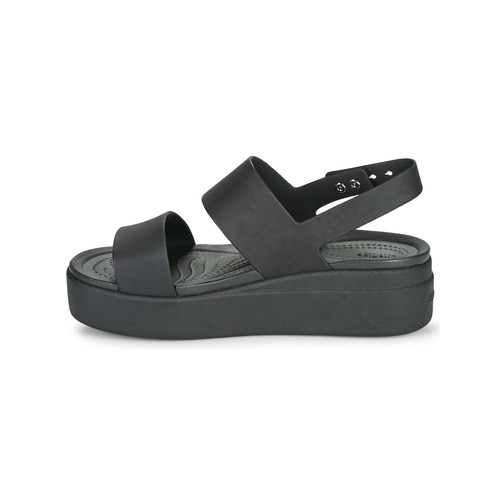 Crocs - CROCS BROOKLYN LOW WEDGE W - Noir