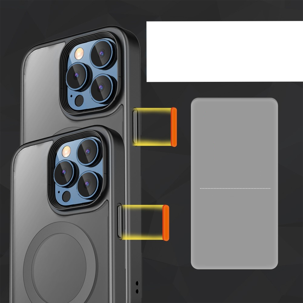 iPhone 14 Pro MagSafe Hybrid Hülle TPU Bumper - Schwarz / Transparent