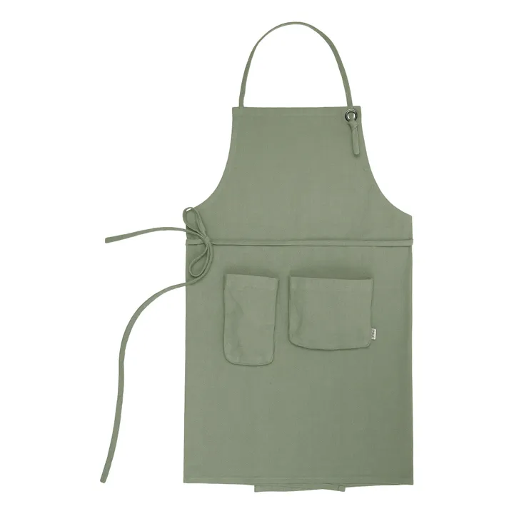 Numero 74 Tablier adulte en coton bio | Sage Green S049