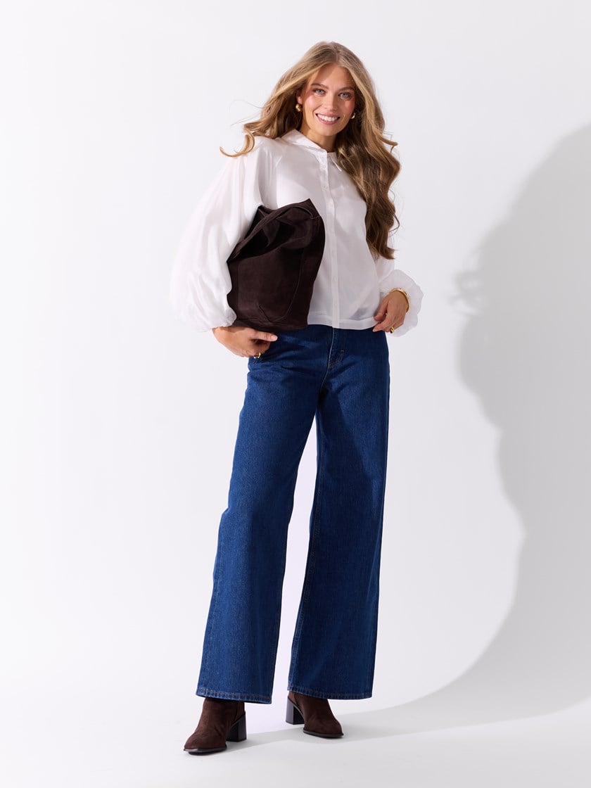 Dimitra skinnveske Chocolate Brown