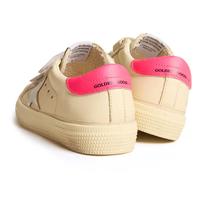 Golden Goose Baskets Scratchs May School Laminé | Rose fuschia