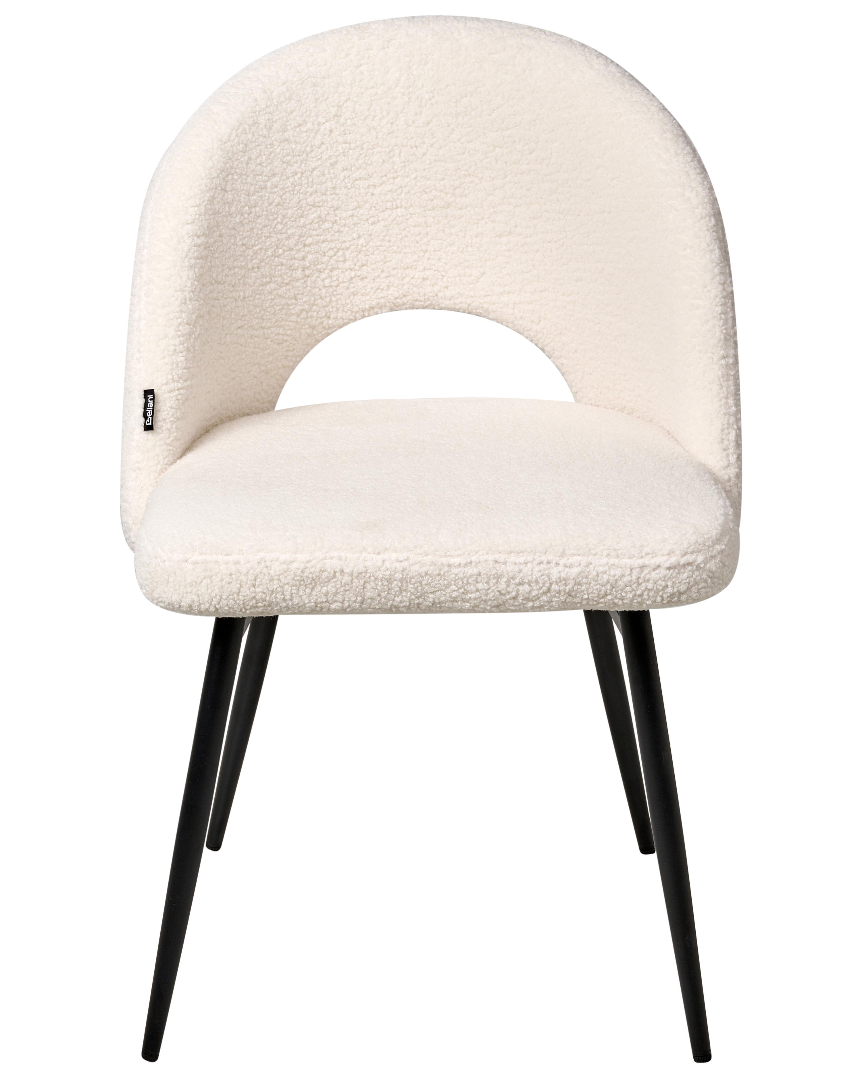 Set van 2 eetkamerstoelen ONAGA Bouclé Wit
