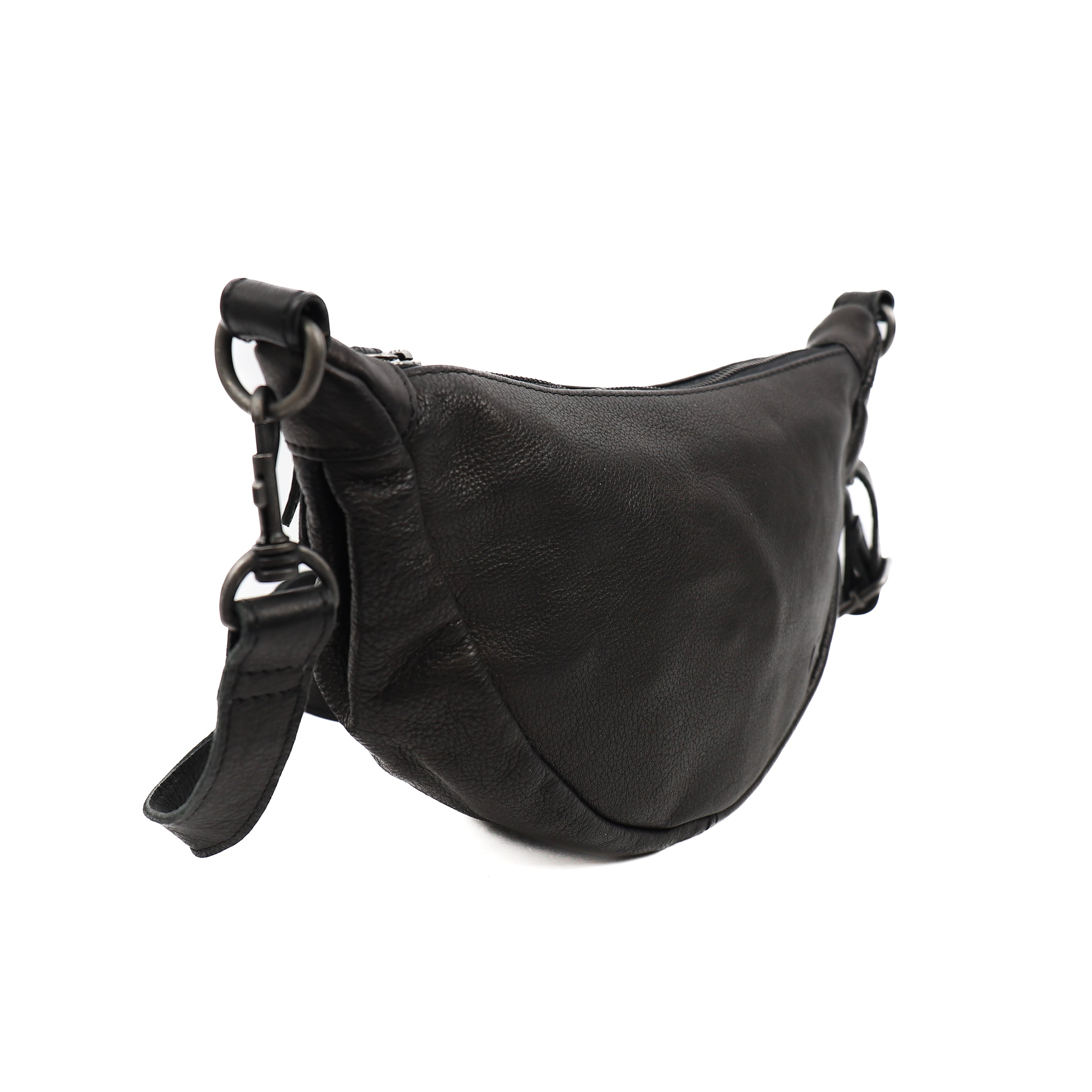Crossbody tasje 'Toon' zwart Zwart