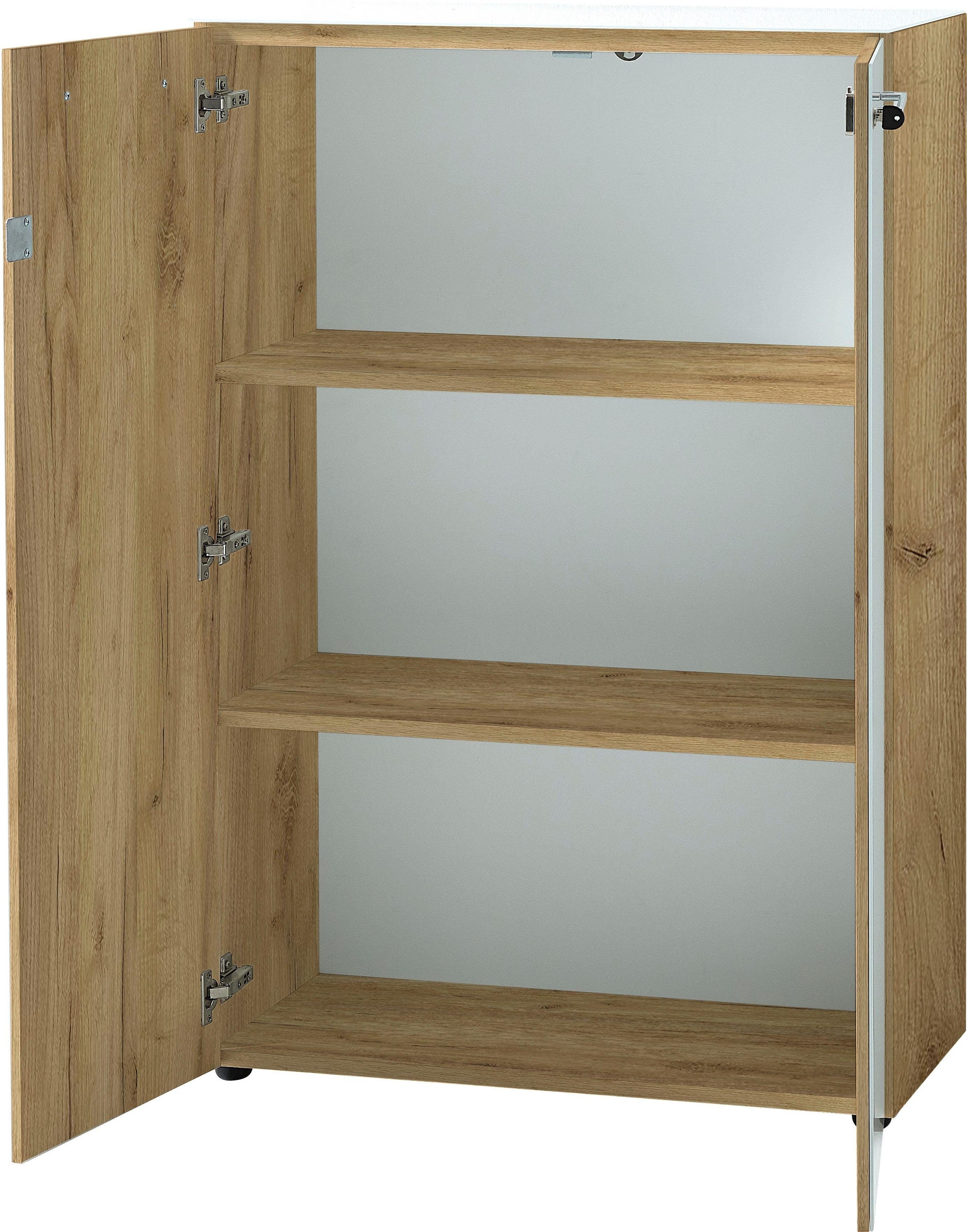 GERMANIA Aktenschrank »GW-Monteria« in 2 Höhen,  Türen mit Glas-Auflage, abschliessbar, Breite 80 cm, Made in Germany