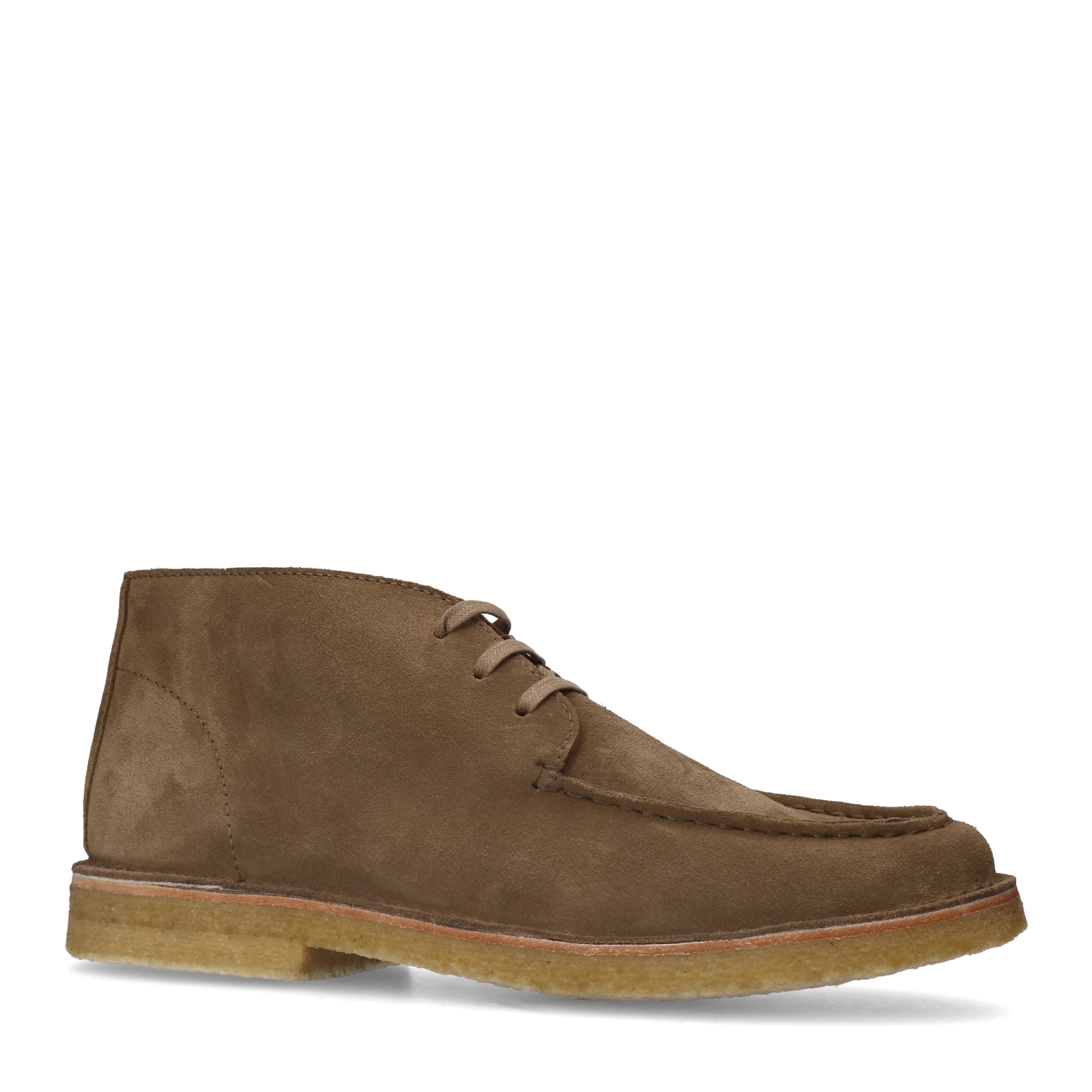 Taupe suède veterboots