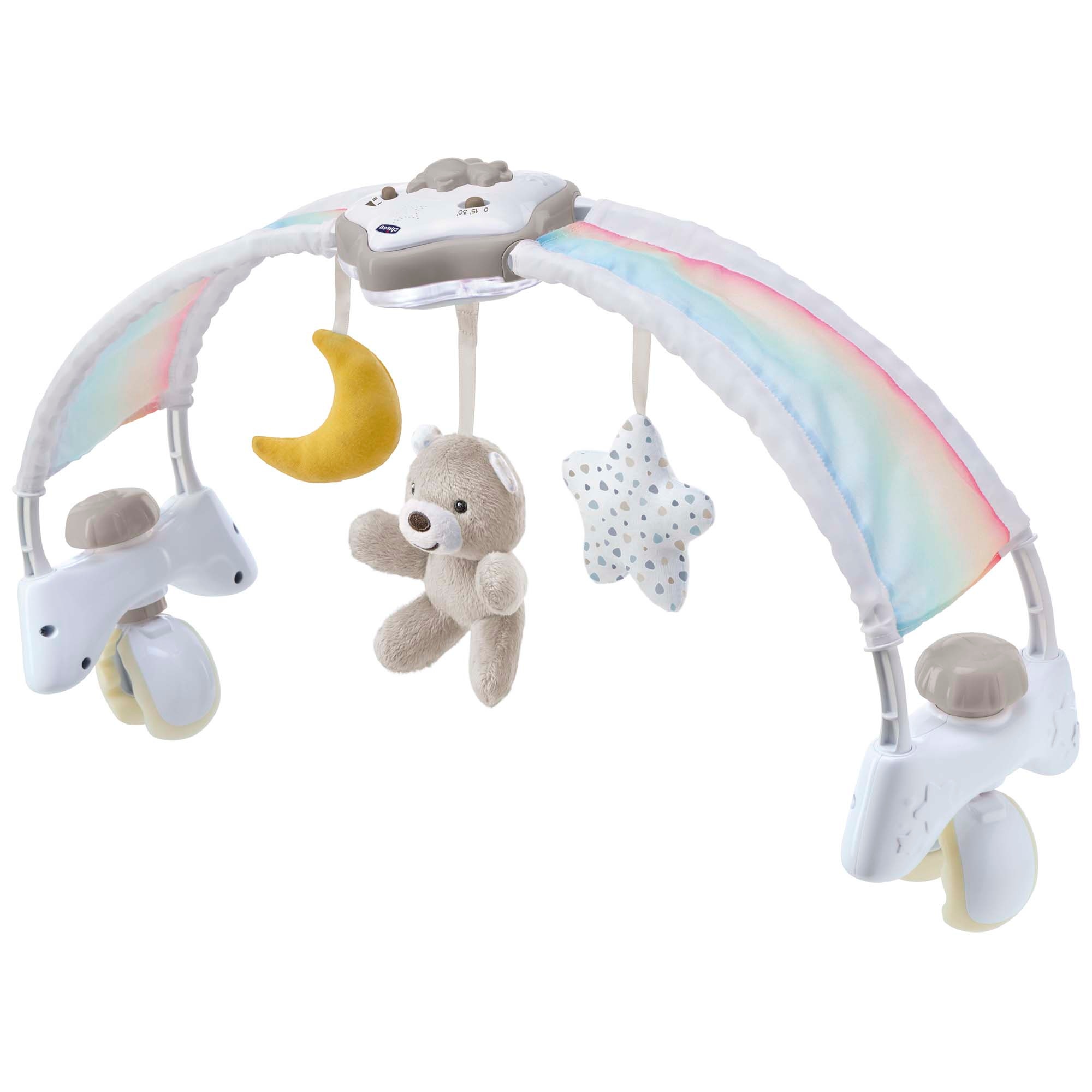 Chicco bed speelboog regenboog naturel wit