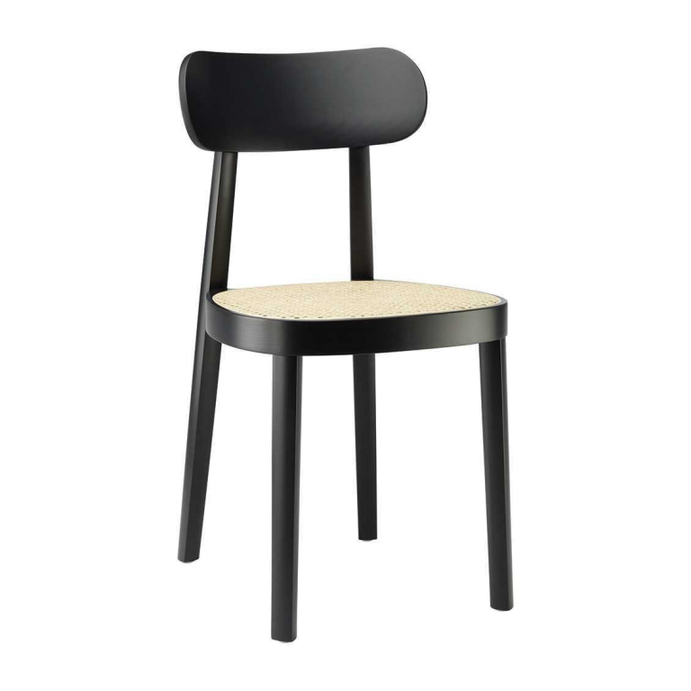 Thonet 118 eetkamerstoel zwart/naturel
