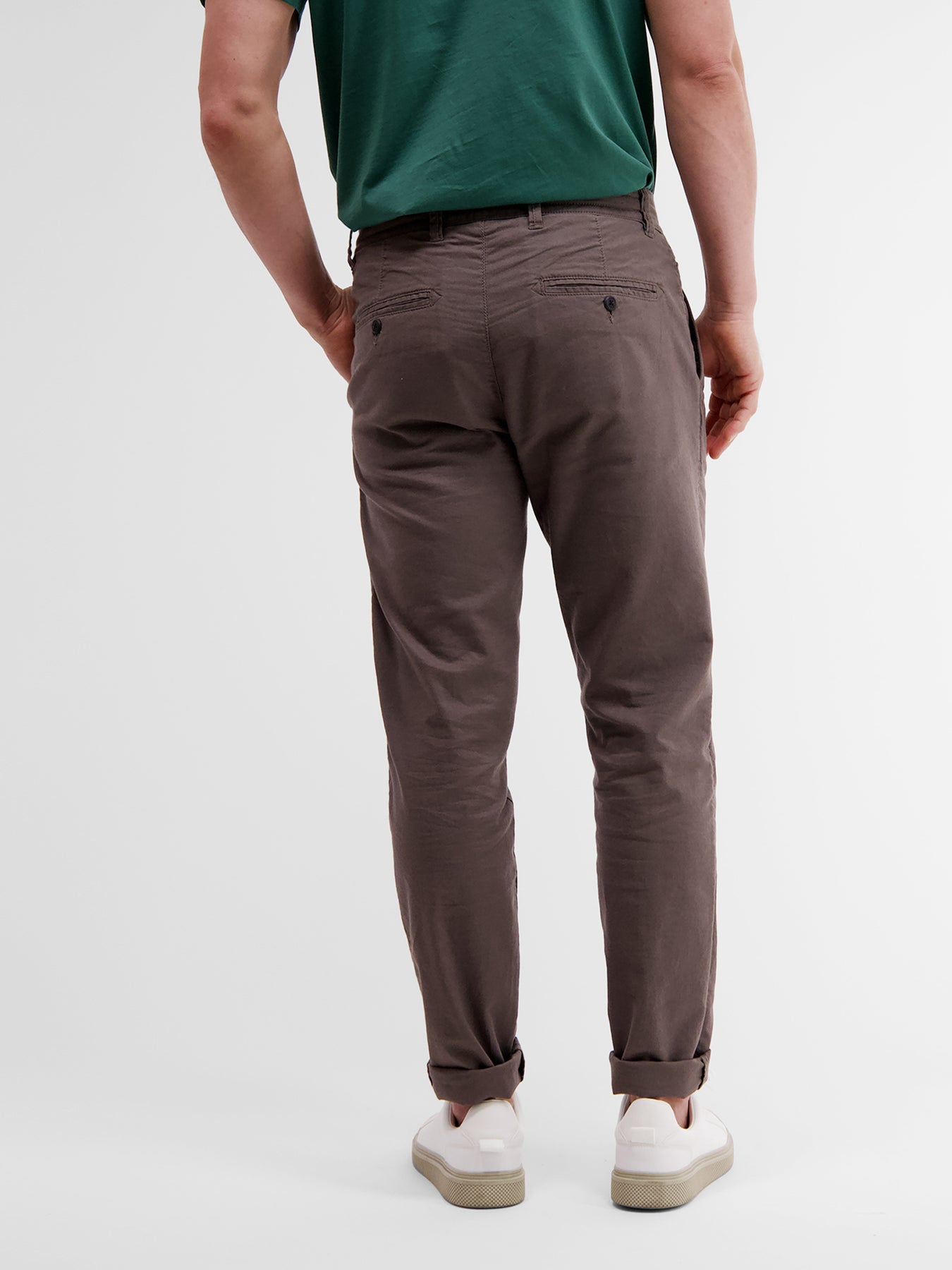 Baumwoll-Leinen Chino