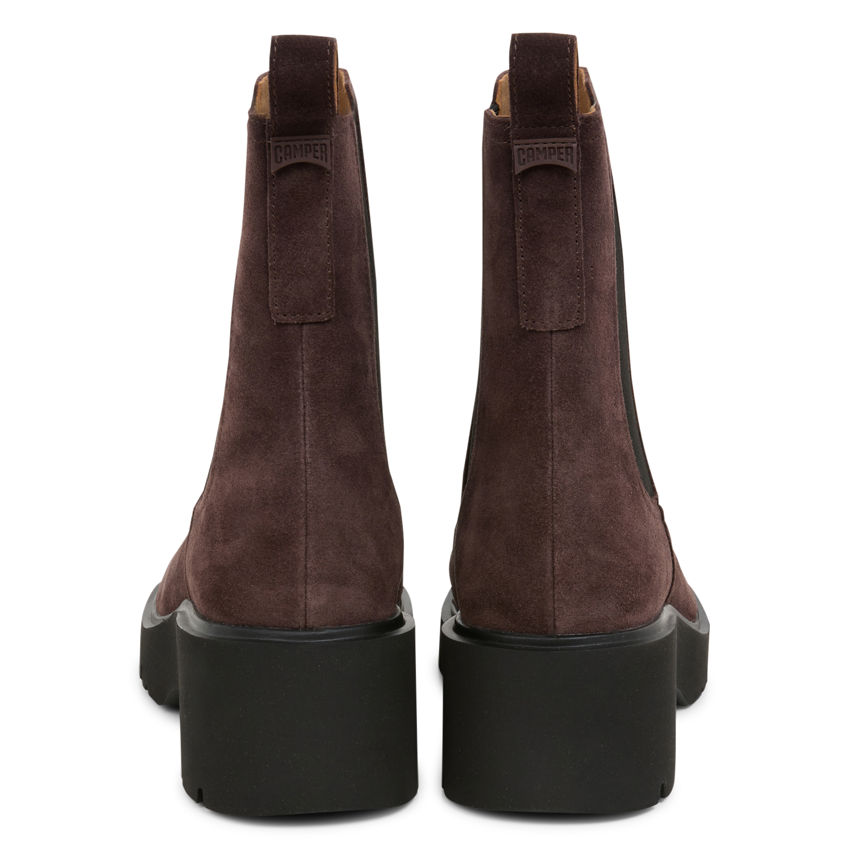 MILAH - Bottines en cuir mélangé | Marron