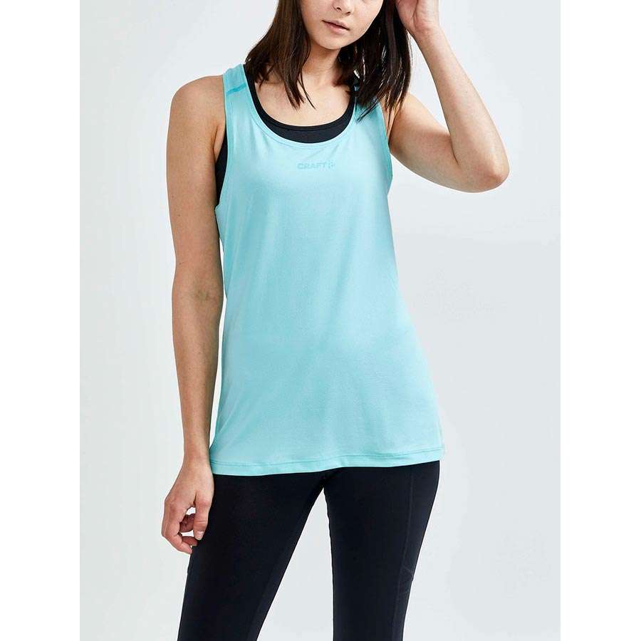 Craft ADV Essence Hardloopshirt Zonder Mouwen Lichtblauw Dames