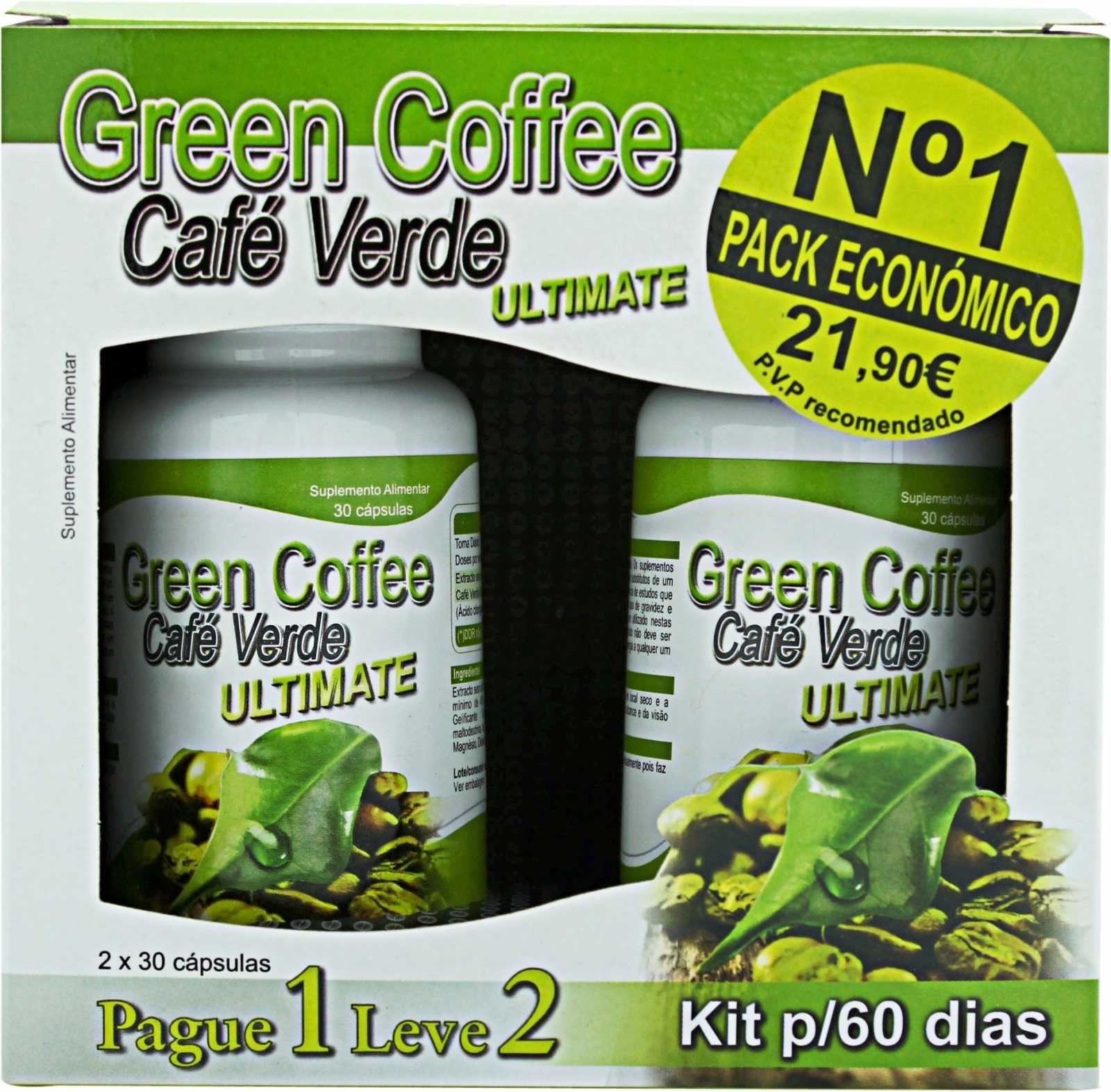 Kit Fharmonat Café Verde Ultimate 30 + 30 cápsulas