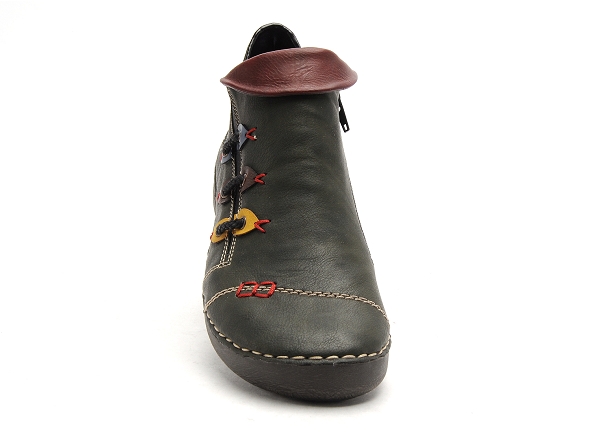 Rieker boots bottine plates femme 72581 kaki