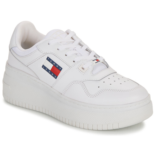 Tommy Jeans - TJW RETRO BASKET FLATFORM ESS - Blanc