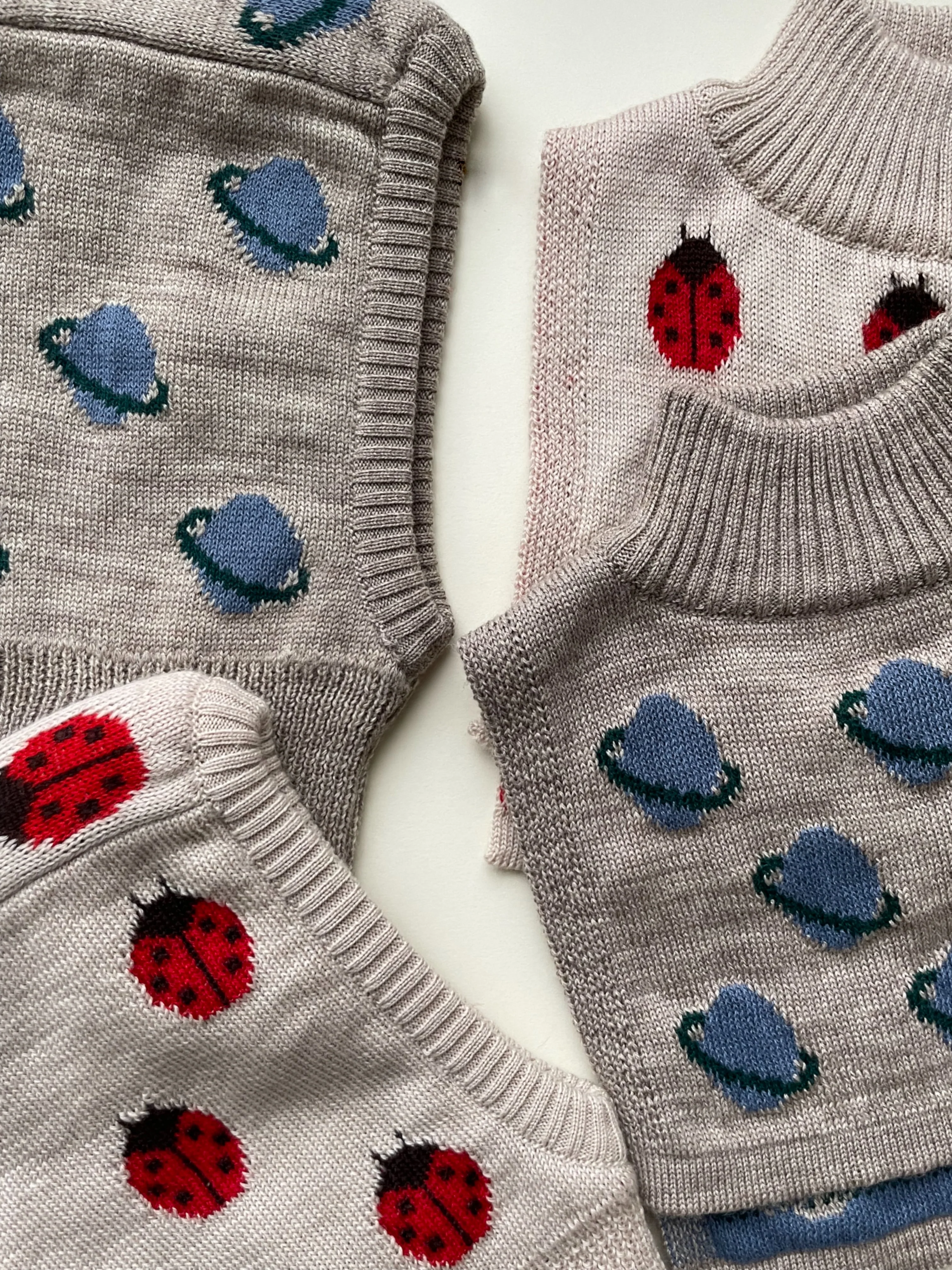 belou strikket halsvarmer - LADYBUG - 5-8Y
