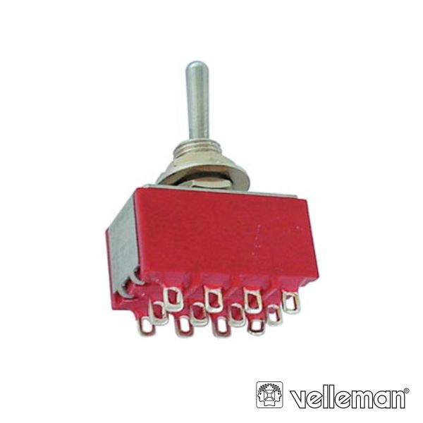 DIV Comutador Alavanca 4 Circuitos 2 Pcb CMA029A