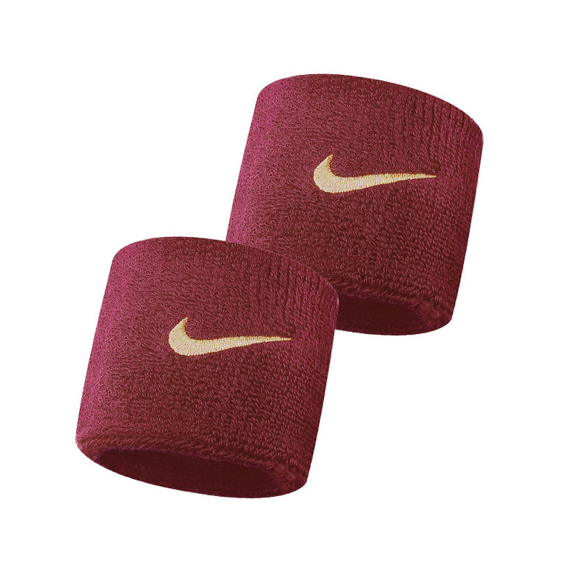 Poignets éponge Nike taille simple bordeaux